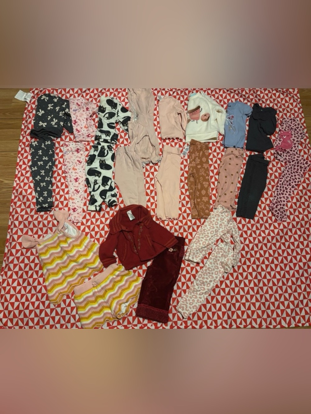 Girls 6/12 matching outfit set lot